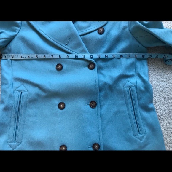 Lands End Wool Peacoat Evening Shore 6 - Picture 6 of 8